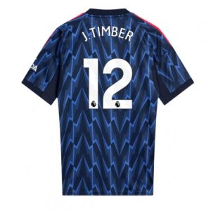 Arsenal Jurrien Timber #12 Away Stadium Shirt 2025-26 UK Sale