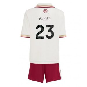 Arsenal Mikel Merino #23 Cheap Third Stadium Kit Kids 2025-26 For Sale