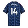 Arsenal Viktor Gyokeres #14 Away Stadium Shirt 2025-26 UK Sale