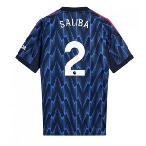 Arsenal William Saliba #2 Away Stadium Shirt 2025-26 UK Sale