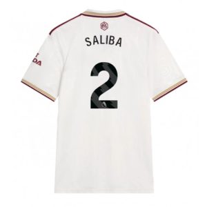 Arsenal William Saliba #2 Third Stadium Shirt 2025-26 UK Sale