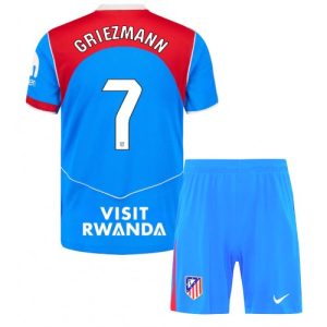 Atletico Madrid Antoine Griezmann #7 Cheap Third Stadium Kit 2025-26 football kit kids