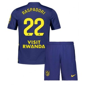 Atletico Madrid Giacomo Raspadori #22 Cheap Away Stadium Kit 2025-26 football kit kids