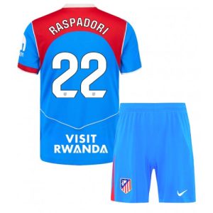 Atletico Madrid Giacomo Raspadori #22 Cheap Third Stadium Kit 2025-26 football kit kids
