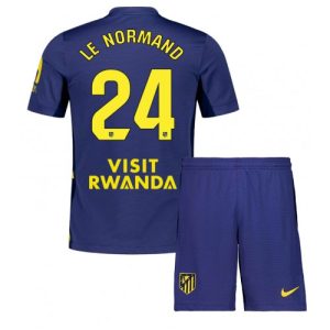 Atletico Madrid Robin Le Normand #24 Cheap Away Stadium Kit 2025-26 football kit kids
