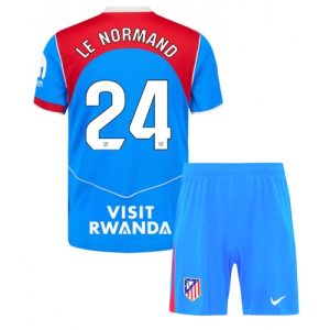 Atletico Madrid Robin Le Normand #24 Cheap Third Stadium Kit 2025-26 football kit kids