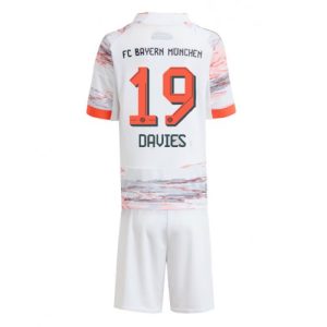 Bayern Munich Alphonso Davies #19 Cheap Away Stadium Kit Kids 2025-26 On Sale