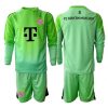 Bayern Munich Goalkeeper Cheap Home Stadium Kit Kids 2025-26 Long Sleeve (+ pants)
