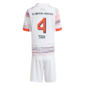 Bayern Munich Jonathan Tah #4 Cheap Away Stadium Kit Kids 2025-26 On Sale