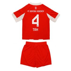 Bayern Munich Jonathan Tah #4 Cheap Home Stadium Kit Kids 2025-26 On Sale