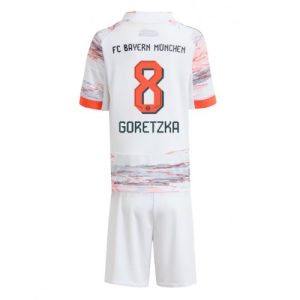 Bayern Munich Leon Goretzka #8 Cheap Away Stadium Kit Kids 2025-26 On Sale