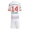 Bayern Munich Luis Diaz #14 Cheap Away Stadium Kit Kids 2025-26 On Sale