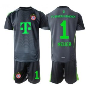 Bayern Munich Manuel Neuer #1 Goalkeeper Cheap Away Stadium Kit Kids 2025-26 On Sale