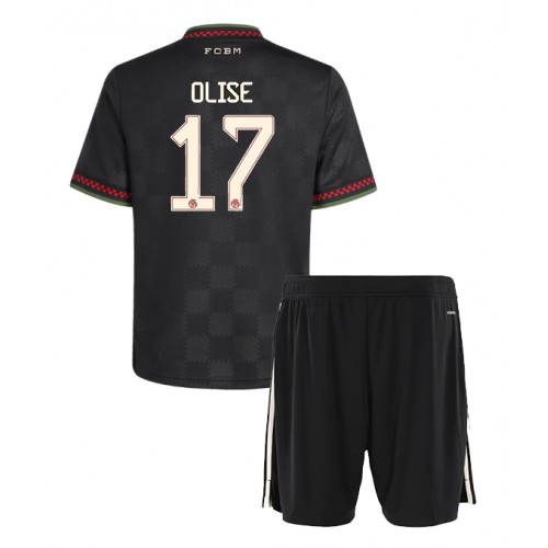 Bayern Munich Michael Olise #17 Cheap Third Stadium Kit Kids 2025-26 On Sale