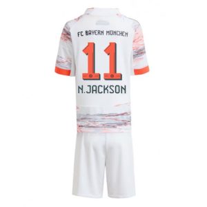 Bayern Munich Nicolas Jackson #11 Cheap Away Stadium Kit Kids 2025-26 On Sale