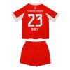 Bayern Munich Sacha Boey #23 Cheap Home Stadium Kit Kids 2025-26 On Sale