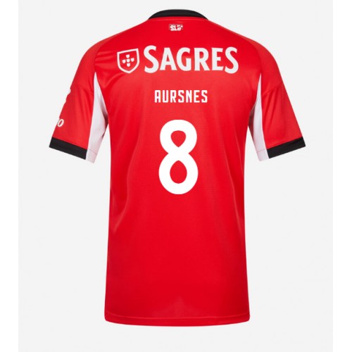 Benfica Fredrik Aursnes #8 Cheap Home Stadium Shirt 2025-26 Sale