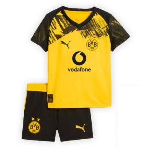 Borussia Dortmund BVB Cheap Home Stadium Kit for Kids 2025-26 UK Sale