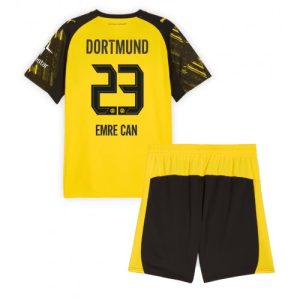 Borussia Dortmund BVB Emre Can #23 Cheap Home Stadium Kit for Kids 2025-26 UK Sale