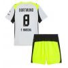 Borussia Dortmund BVB Felix Nmecha #8 Cheap Away Stadium Kit for Kids 2025-26 UK Sale