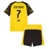 Borussia Dortmund BVB Jobe Bellingham #7 Cheap Home Stadium Kit for Kids 2025-26 UK Sale