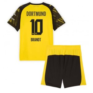 Borussia Dortmund BVB Julian Brandt #10 Cheap Home Stadium Kit for Kids 2025-26 UK Sale