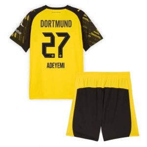 Borussia Dortmund BVB Karim Adeyemi #27 Cheap Home Stadium Kit for Kids 2025-26 UK Sale