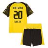 Borussia Dortmund BVB Marcel Sabitzer #20 Cheap Home Stadium Kit for Kids 2025-26 UK Sale