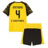 Borussia Dortmund BVB Nico Schlotterbeck #4 Cheap Home Stadium Kit for Kids 2025-26 UK Sale