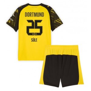 Borussia Dortmund BVB Niklas Sule #25 Cheap Home Stadium Kit for Kids 2025-26 UK Sale