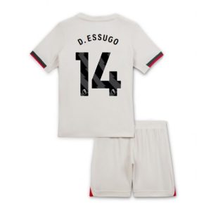 Chelsea Dario Essugo #14 Cheap Away Stadium Kit for Kids 2025-26 UK Sale