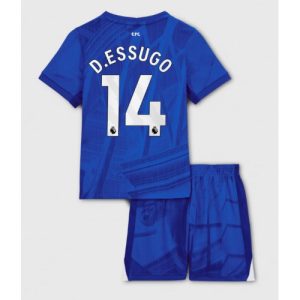 Chelsea Dario Essugo #14 Cheap Home Stadium Kit for Kids 2025-26 UK Sale