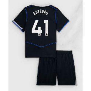 Chelsea Estevao Willian #41 Cheap Third Stadium Kit for Kids 2025-26 UK Sale