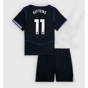 Chelsea Jamie Gittens #11 Cheap Third Stadium Kit for Kids 2025-26 UK Sale