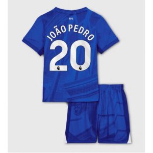 Chelsea Joao Pedro #20 Cheap Home Stadium Kit for Kids 2025-26 UK Sale