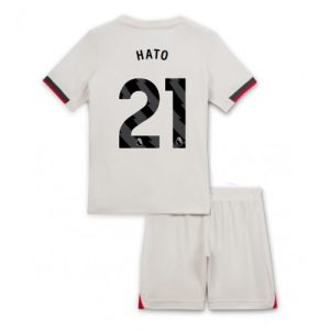 Chelsea Jorrel Hato #21 Cheap Away Stadium Kit for Kids 2025-26 UK Sale