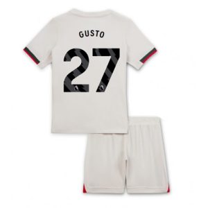 Chelsea Malo Gusto #27 Cheap Away Stadium Kit for Kids 2025-26 UK Sale