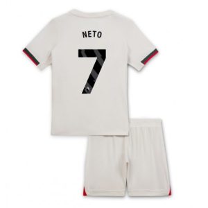 Chelsea Pedro Neto #7 Cheap Away Stadium Kit for Kids 2025-26 UK Sale