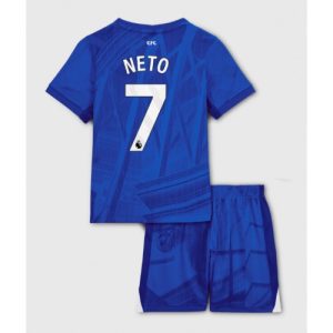 Chelsea Pedro Neto #7 Cheap Home Stadium Kit for Kids 2025-26 UK Sale