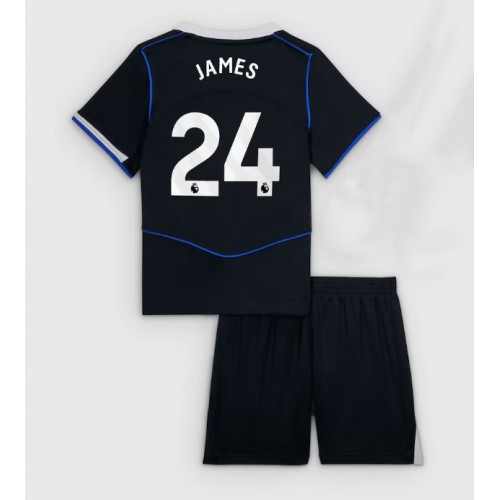 Chelsea Reece James #24 Cheap Third Stadium Kit for Kids 2025-26 UK Sale