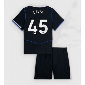 Chelsea Romeo Lavia #45 Cheap Third Stadium Kit for Kids 2025-26 UK Sale
