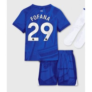Chelsea Wesley Fofana #29 Cheap Home Stadium Kit for Kids 2025-26 UK Sale