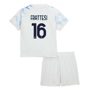 Inter Milan Davide Frattesi #16 Cheap Away Stadium Kit for Kids 2025-26 UK Sale