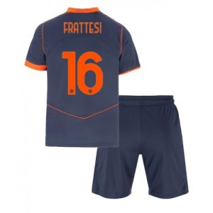 Inter Milan Davide Frattesi #16 Cheap Third Stadium Kit for Kids 2025-26 UK Sale