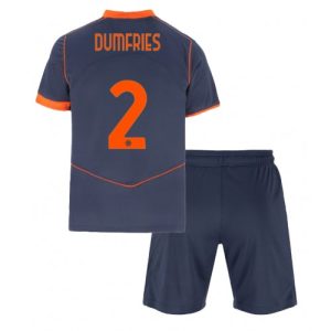 Inter Milan Denzel Dumfries #2 Cheap Third Stadium Kit for Kids 2025-26 UK Sale