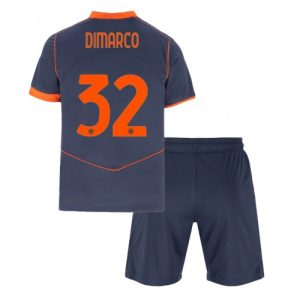 Inter Milan Federico Dimarco #32 Cheap Third Stadium Kit for Kids 2025-26 UK Sale