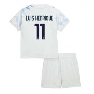 Inter Milan Luis Henrique #11 Cheap Away Stadium Kit for Kids 2025-26 UK Sale