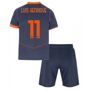 Inter Milan Luis Henrique #11 Cheap Third Stadium Kit for Kids 2025-26 UK Sale
