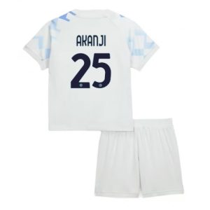 Inter Milan Manuel Akanji #25 Cheap Away Stadium Kit for Kids 2025-26 UK Sale