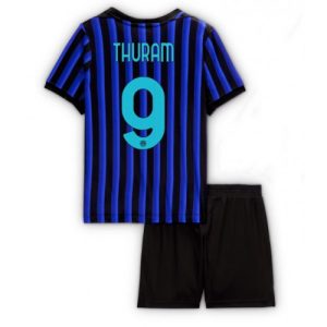 Inter Milan Marcus Thuram #9 Cheap Home Stadium Kit for Kids 2025-26 UK Sale